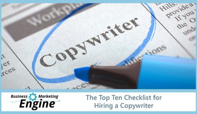 The Top Ten Checklist for Hiring a Copywriter