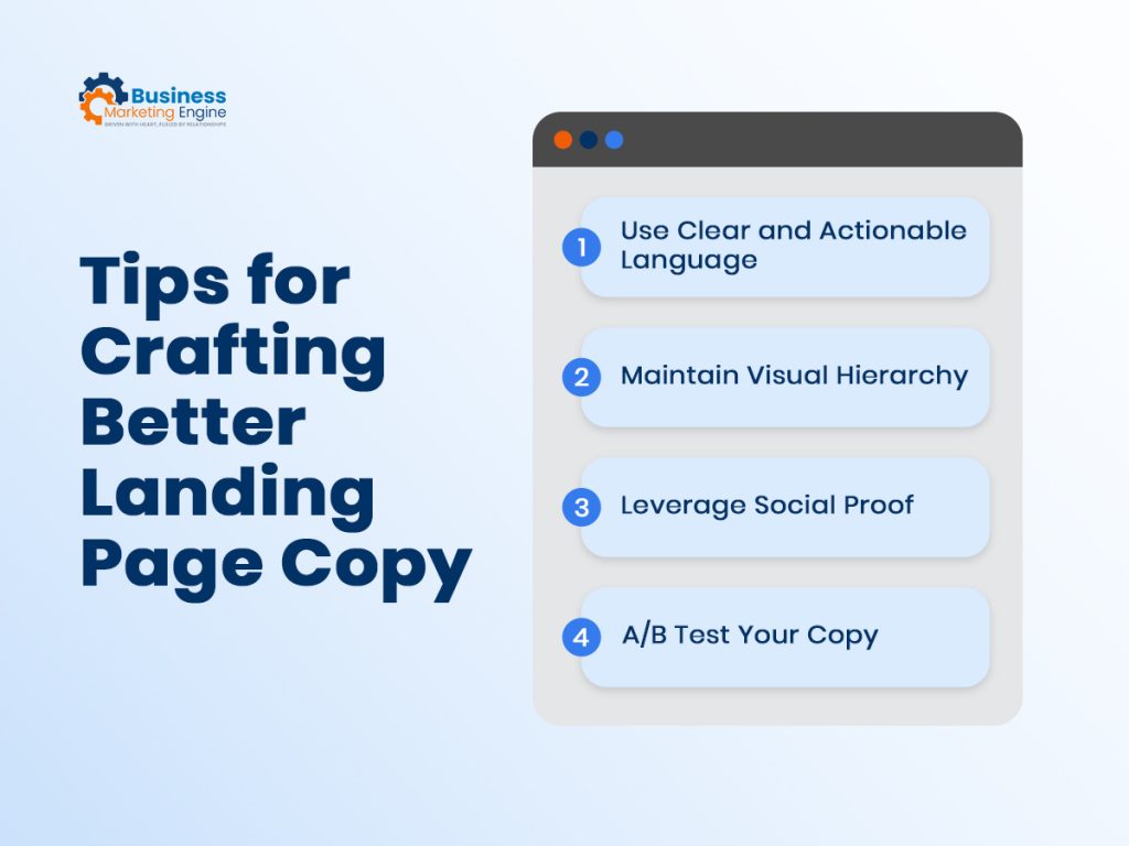 Tips for Crafting Better Landing Page Copy