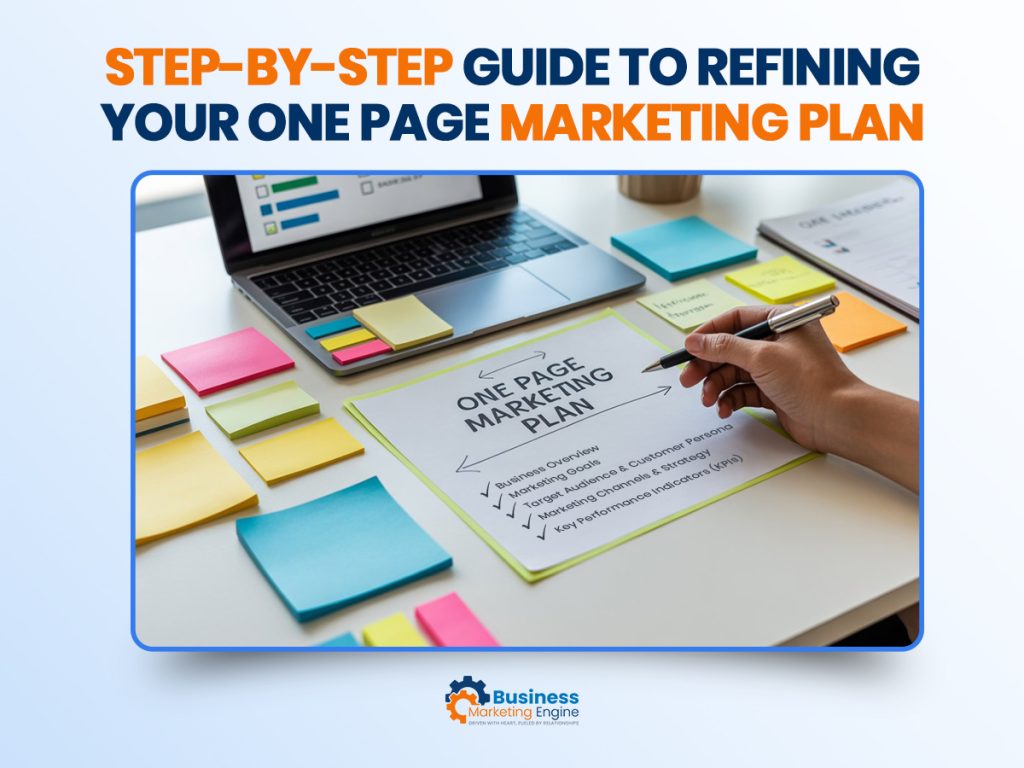 Step-by-Step Guide to Refining Your One Page Marketing Plan